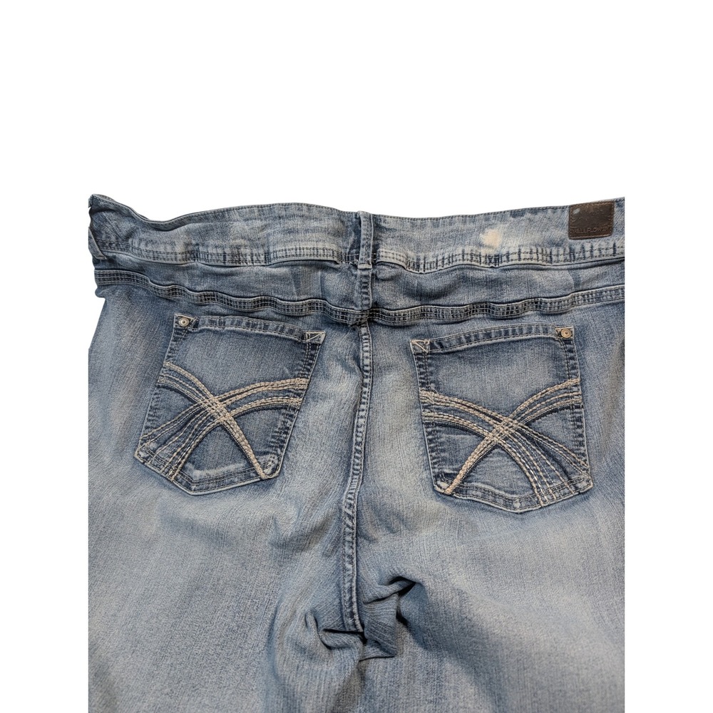 WallFlower Womens Luscious Curve Bootcut Jeans 24W Blue Denim